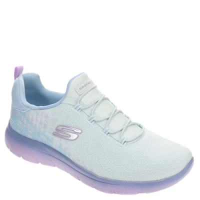 Imagen de Skechers Summits Morning Glow Tenis sin Cordones para Mujer, Azul Claro Lavanda Lblv, 39 EU