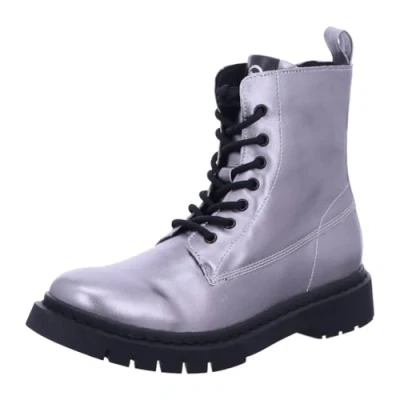 Imagen de Tamaris Botines para Mujer, Tacón Cuadrado, Plantilla Extraíble, Peltre, 40 EU