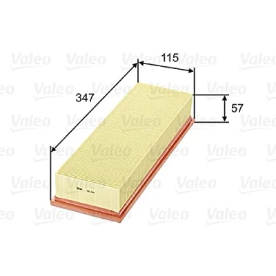 Imagen de VALEO 585098 Filtro de aire 57 115 347 Cartucho filtrante RENAULT: Trafic I Furgón, MASTER 1 Kasten