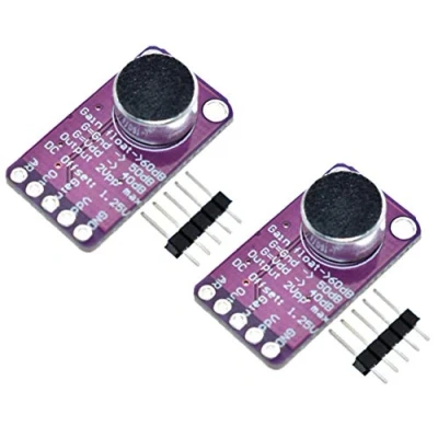 Imagen de TECNOIOT 2pcs MAX9814 Microphone Amplifier Board Module Auto Gain Control AGC Electret