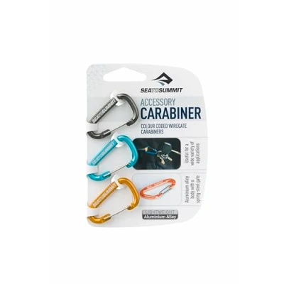Imagen de SEATO SUMMIT AABINER3 Mosquetón (3 uds), Adultos Unisex, Azul, Gris, Naranja, Talla Única