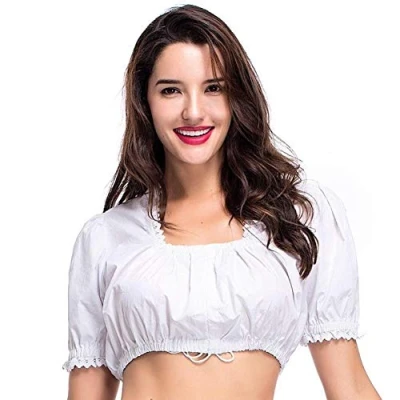 Imagen de Boolavard Blusa Oktoberfest Bávara Tradicional Dirndl Alemán (M)