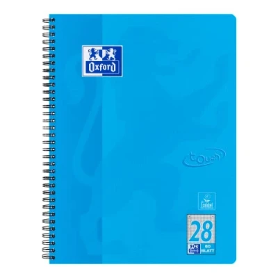 Imagen de Oxford Bloc de notas Touch A4 cuadriculado con margen, 80 hojas, color azul marino