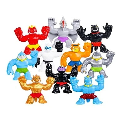 Imagen de Heroes of Goo Jit Zu Minis, Minis Mega paquete de 10. Estirar, aplastar, luchar con 10 mini en un