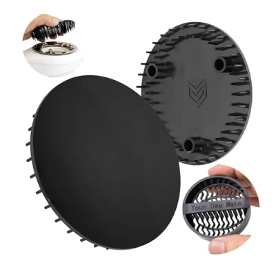 Imagen de Juego de cubierta y filtro para desagüe ducha, diámetro 115 mm, compatible con Viega Tempoplex a partir 2006, plato ducha orificio Ø 90 tapa negra,