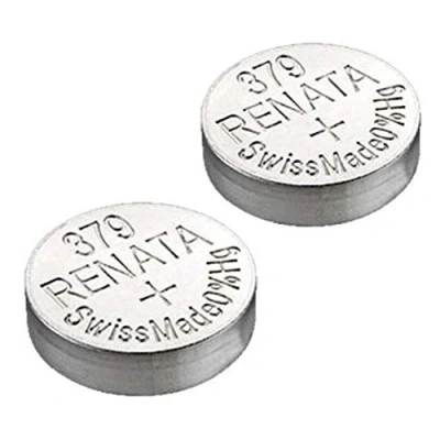 Imagen de 2 pilas Renata para reloj de pulsera, fabricación suiza, dióxido plata, sin mercurio, 1,55 V, larga vida útil