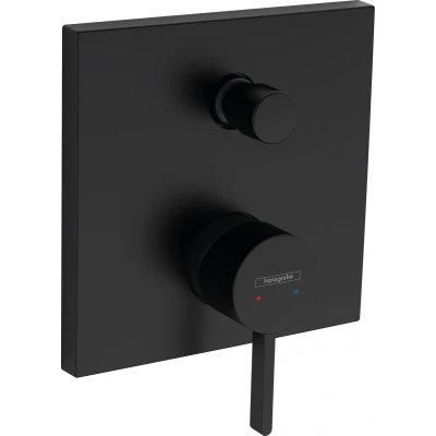 Imagen de hansgrohe Finoris 76416670 Mezclador monomando para bañera con combinación de seguridad integrada según EN1717, color negro mate