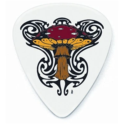 Imagen de JIM DUNLOP Púas Blackline II Alan Forbes, Saco de 36, Shroom, Blanco, 0,60mm