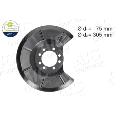 Imagen de AIC 56410 Chapa Protectora de Disco Freno Eje trasero izquierda, trasero, derecha FORD: Focus 2