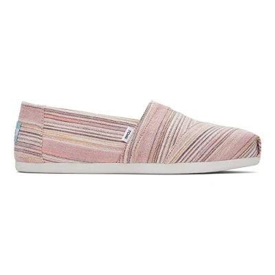 Imagen de TOMS Alpargata Print, Mocasín Plano Mujer, Pink Stripes, 35.5 EU