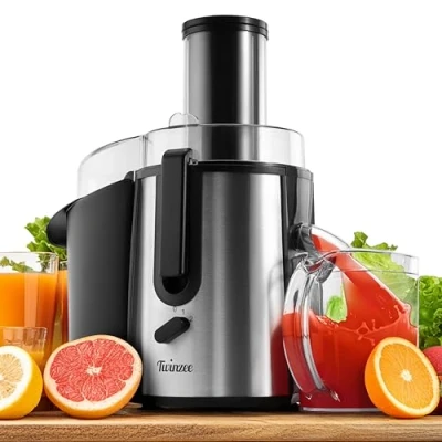 Imagen de Twinzee Licuadora Extractor de Zumos y Verduras 850W Juicer con Boca 75 mm 2 Velocidades
