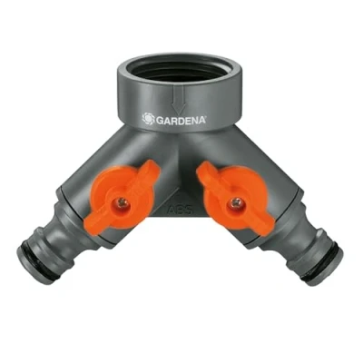 Imagen de Gardena 938 20 válvula de doble vía, llave 13 mm (½ &quot;), rosca 26,5 (¾&quot;)