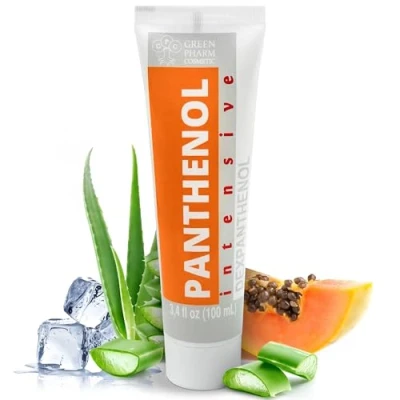 Imagen de 9% Crema Pantenol+ Aloe y Ácido Hialurónico Hidrata, Post Sol/Tatuaje, Alivia Trasplante Capilar Rash Bebé, Todo Tipo Piel, 3.4 Oz