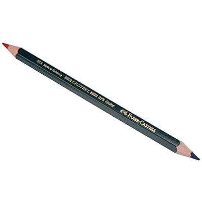 Imagen de Faber Castell Juego de 3 lápices bicolor rojo y azul