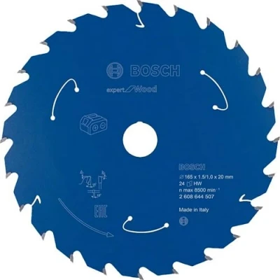 Imagen de Bosch Professional Disco de sierra circular Expert for Wood (madera, 165 x 20 1,5 mm, 24 dientes, accesorio sin cable)