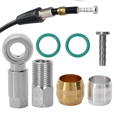 Imagen de Adaptador de manguera oliva accesorios bicicleta conjunto e inserto conector freno disco hidráulico para BH90 Olive Connector Inserte