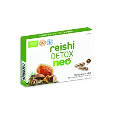 Imagen de NEO Reishi Detox 30 Cápsulas Ayuda A Limpiar y Proteger el Hígado Base de Cardo Mariano, Reishi, Cordyceps, Shiitake, Polyporus Elaborado con Hongos Ecológicos