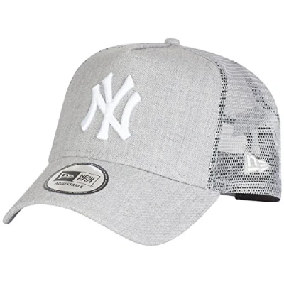 Imagen de New Era York Yankees Adjustable Trucker Cap MLB Heather 2 Grey One Size