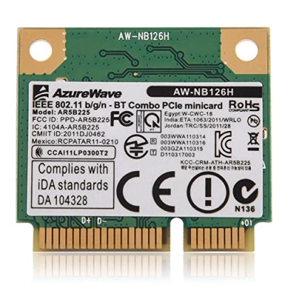 Imagen de VBESTLIFE 2,4G Bluetooth WiFi 2 en 1 Tarjeta inalámbrica para Ranura Mini PCI E DELL/ASUS/Toshiba/BenQ