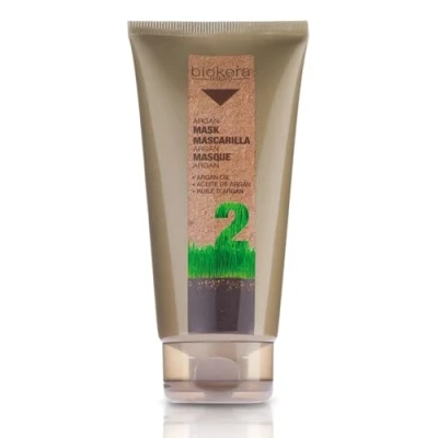 Imagen de SALERM Mascarilla Pelo Argán Biokera Natura 200 ml para Cabellos Dañados con Aceite de y Algodón Hidratación Profunda Cabello Previene el Envejecimiento Capilar