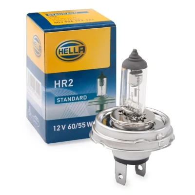 Imagen de HELLA 8GJ 004 173 121 Lámpara, faro de carretera R2 (Bilux) 12V 60/55W 3200K Halógena TOYOTA: HILUX 6 Pick up, RAV4 II SUV, Starlet III Hatchback