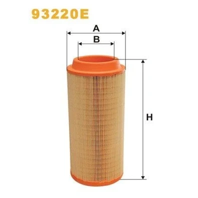 Imagen de WIX FILTERS 93220E Filtro de aire 375 157,5 Cartucho filtrante NISSAN: ATLEON, ECO T