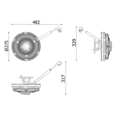 Imagen de MAHLE ORIGINAL CFC 269 000P Viscoso de Ventilador