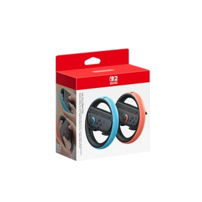 Imagen de Volante Nintendo Switch 2, Joy Con 2 Wheel, Pack de Rojo y Azul
