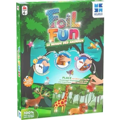 Imagen de Megableu Foil Fun El Reino de los Animales Ocio Niños Actividad Creativa y lúdica A Partir 4 Años, 678345