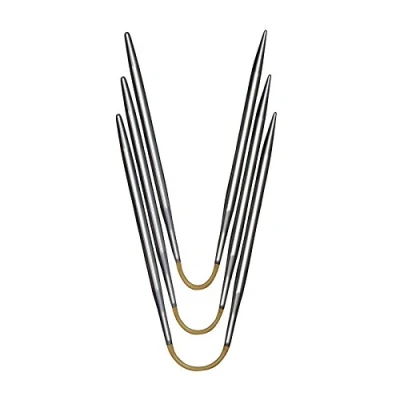Imagen de Addi Agujas De Tejer Crasytrio, Metal, Plata, 21 cm / 3.25 mm, 3
