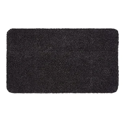 Imagen de ASTRA Felpudo de algodón Lavable Absorbente Entra Antideslizante (75 x 130 cm Gris)
