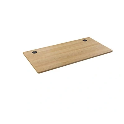 Imagen de Hi5 Oak Height Adjustable Sit Standing Desk Top Only 12060cm Escritorio Rectangular eléctrico 3D de Roble con Altura Ajustable, Solo 120 x 60 cm, Madera