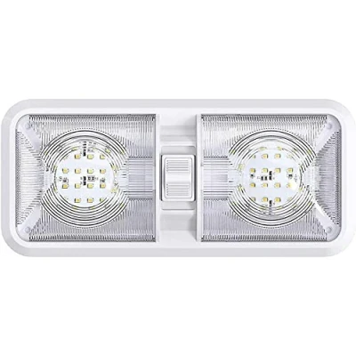 Imagen de CENPEK LED RV luces 12 V 48 interior doble cúpula luz de techo para barco remolque caravana