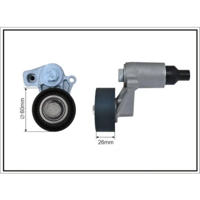 Imagen de CAFFARO 100399SP Brazo tensor, correa trapecial poli V PEUGEOT: 306 Familiar, 206 Hatchback, Expert I, CITROËN: Berlingo / First I
