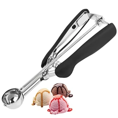 Imagen de FOCCTS sacabolas Helado pequeño, Bolas de Helado, Cuchara Profesional, para Acero Inoxidable 3cm, Cucharas con asa, Frutas, Puré Papas