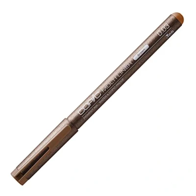 Imagen de Copic Multiliner 0,03 mm, Marrón, Rotulador fino con punta fina y tinta pigmentada resistente al agua