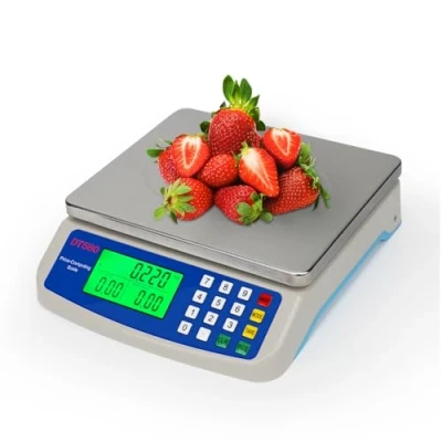 Imagen de báscula de cocina profesional 40kg digital acero inoxidable electrónica PCS contando escalas &#039; con LCD balanzas alimentos para multifuncional