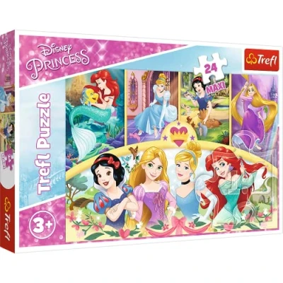 Imagen de Trefl Magie Der Erinnerungen, Disney Princess 24 Maxi Elementi, per Bambini da 3 Anni Puzzels, Color dei ricordi, principessa (14294)