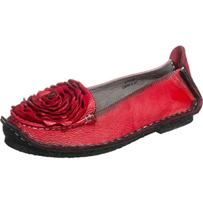 Imagen de Laura Vita Vicvianeo, Bailarinas con Punta Cerrada Mujer, Color Rojo, 36 EU