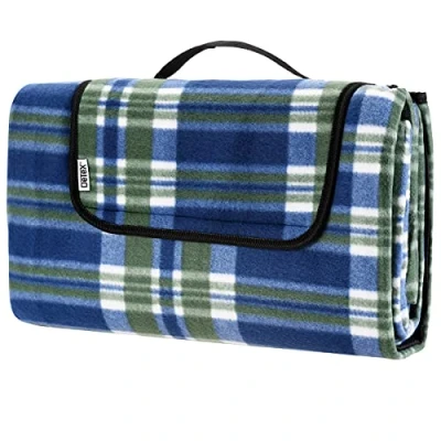 Imagen de Detex Manta de Picnic Multicolor 2x2m Alfombra Plegable Playa Lona Impermeable con aislate térmico