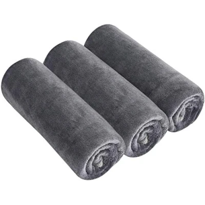 Imagen de BW&amp;HM Toalla Gimnasio Microfibra Deporte Toallas Gym Hombre Mujer Secado rápido 40 x 80 cm Paquete de 3 Gris