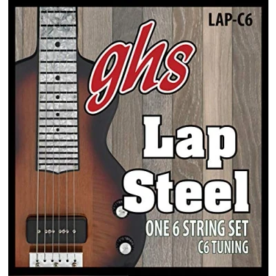 Imagen de GHS Strings Electric Lap Steel String Set (LAP C6), níquel chapado en acero C6 Tuning, 015 036