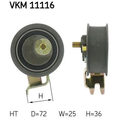 Imagen de SKF VKM 11116 Polea tensora, correa dentada AUDI: A3 Hatchback, A4 B5 Berlina, Avant, SEAT: Leon I Ibiza 2, Córdoba Berlina