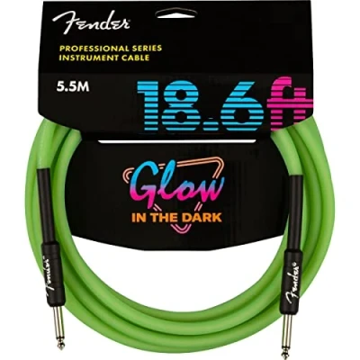 Imagen de Fender® Glow in the Dark Cable para instrumentos (5,5 m), color verde