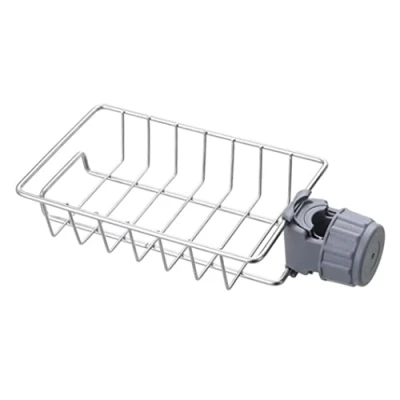 Imagen de Hanging Shower Shelf Soap Basket Hangable Rack Sponge Holder for Round Rail 17.5x11cm