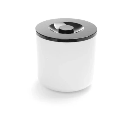 Imagen de HENDI Cubitera para Hielo, hielera, Recipiente almacenar Cubitos de BarUp, Doble Pared, 5L, ø190x(h) 200mm, poliestireno, Blanco y Negro