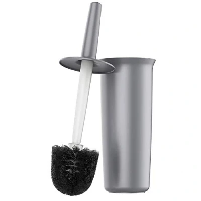 Imagen de MR.SIGA Escobillero y Soporte para Inodoro, Gris, 1 Paquete