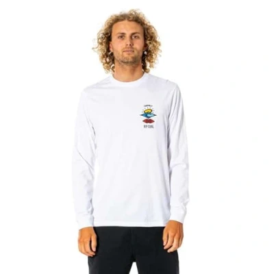 Imagen de Rip Curl Search ICON Camiseta de manga larga, Hombre, Talla: Medium, White