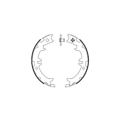 Imagen de HELLA 8DA 355 050 541 Zapatas de freno mano sin palanca LEXUS: IS I Berlina, GS II, RX TOYOTA: RAV4 II SUV