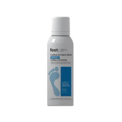 Imagen de feetcalm Crema para Pies y Piernas. Tratamiento Pieles Secas. Alivia Síntomas de Piernas Cansadas + Ampolla REGALO. (Spray Callos Durezas 125 ml.)